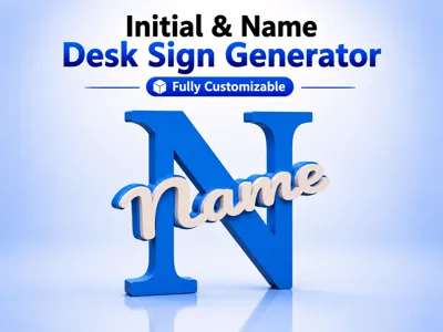 Name Desk Sign Generator Fully Customizable