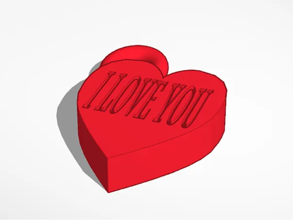 keychain (I LOVE YOU)