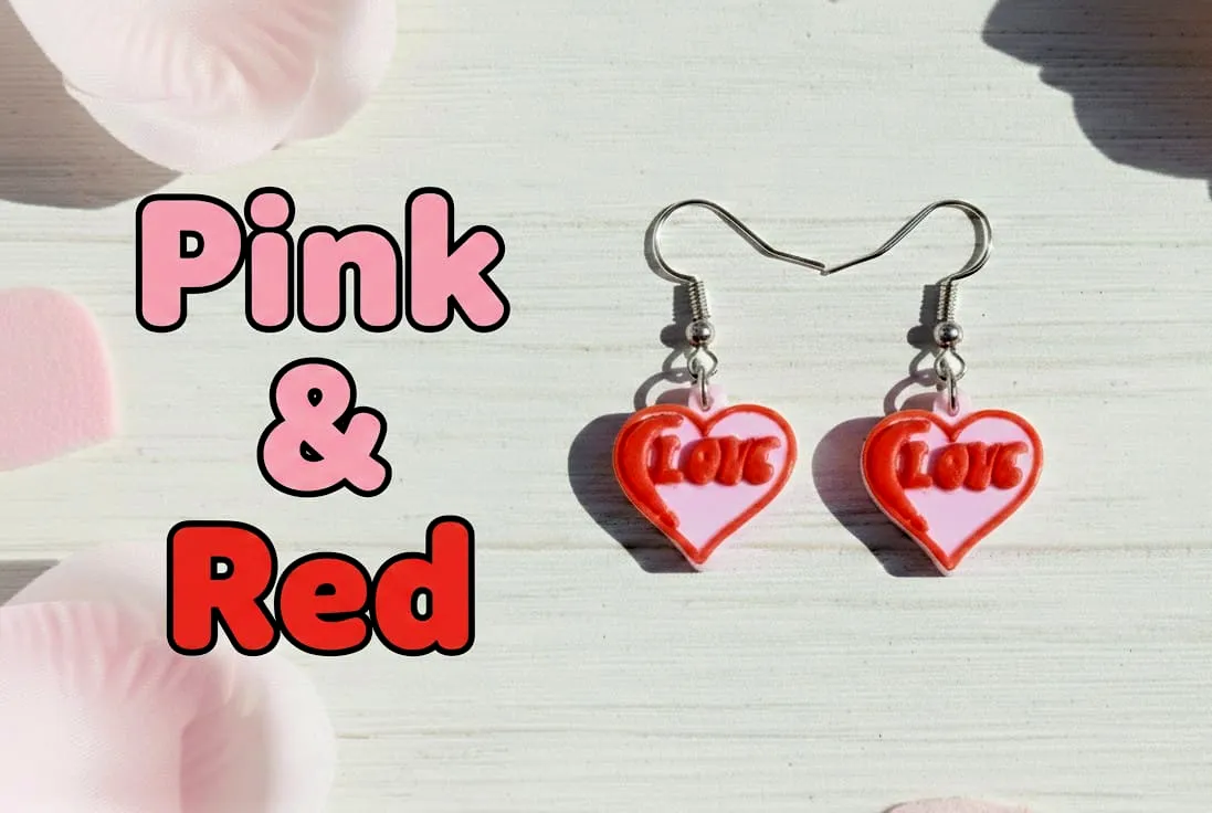 Mini Hearts “LOVE” Earrings view 4