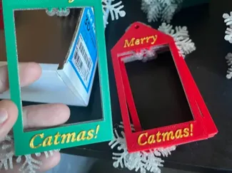 Frame Christmas Ornament for Cats