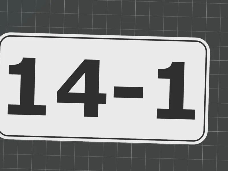 House number for post box 14