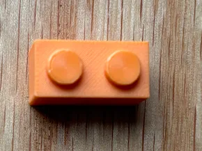 Assembled brick 3004, using a 0.2mm nozzle
