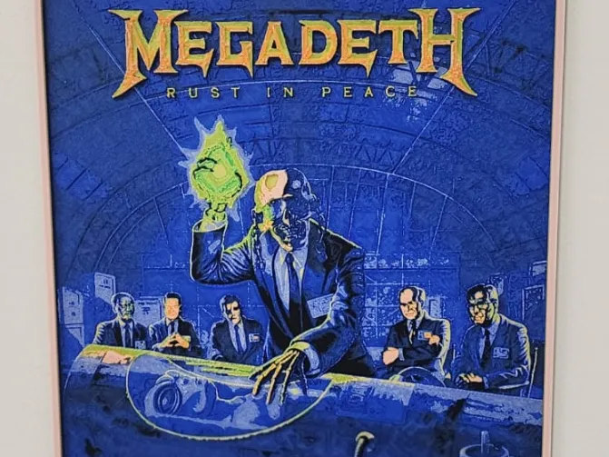 Megadeth - Rust In Peace Album Cover Filament Art