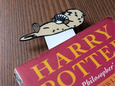 Floating Otter Bookmark