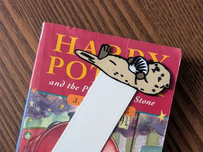Floating Otter Bookmark
