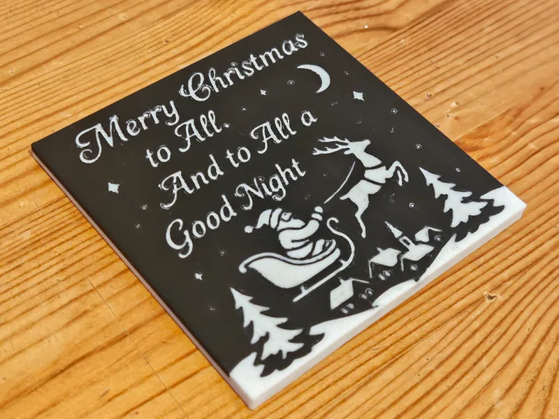 Festive Coaster - Merry Christmas to all