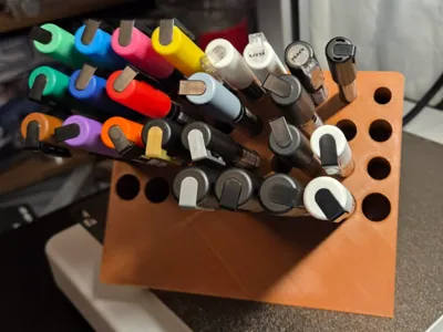 Posca Acrylic marker stand 11mm, 14mm, 17mm