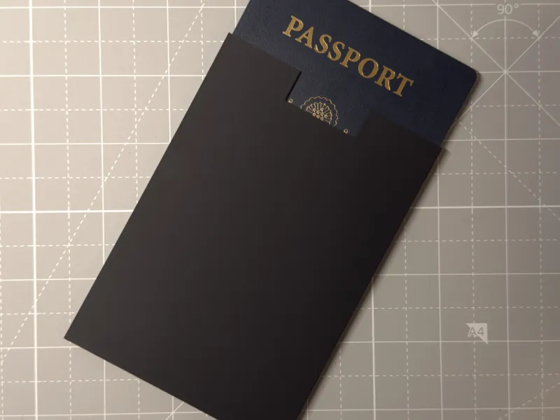 Modern Slim Perfect Fit Hard Shell Passport Sleeve