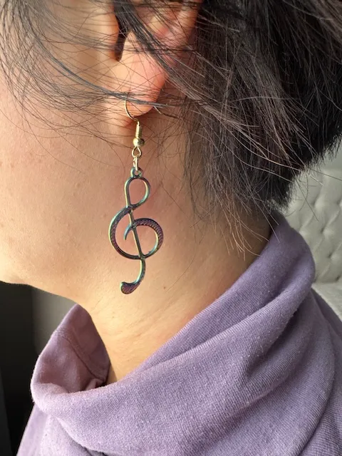 Music Symbol Earrings view 2
