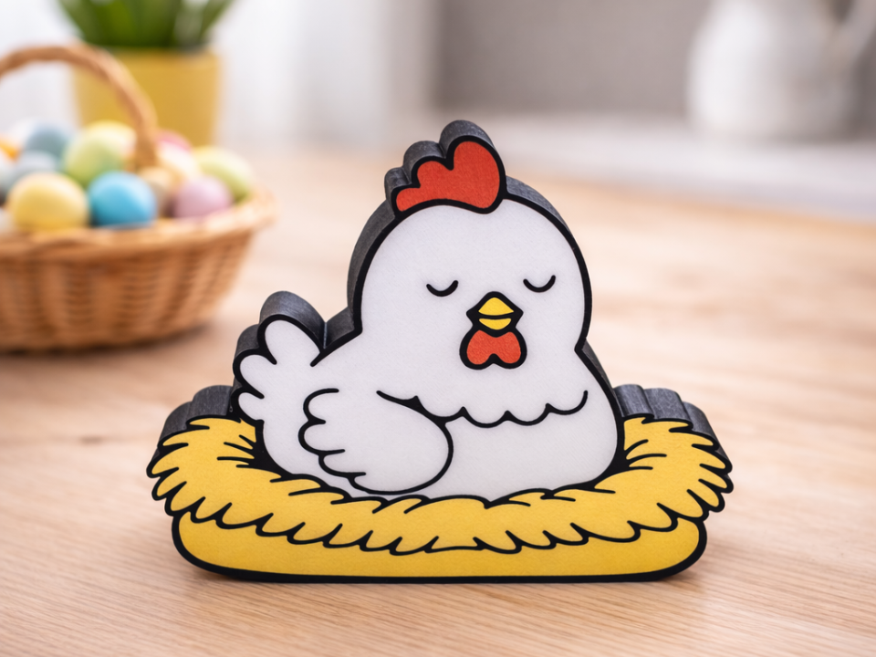 Easter Chicken in Nest – Spring & Easter Decor