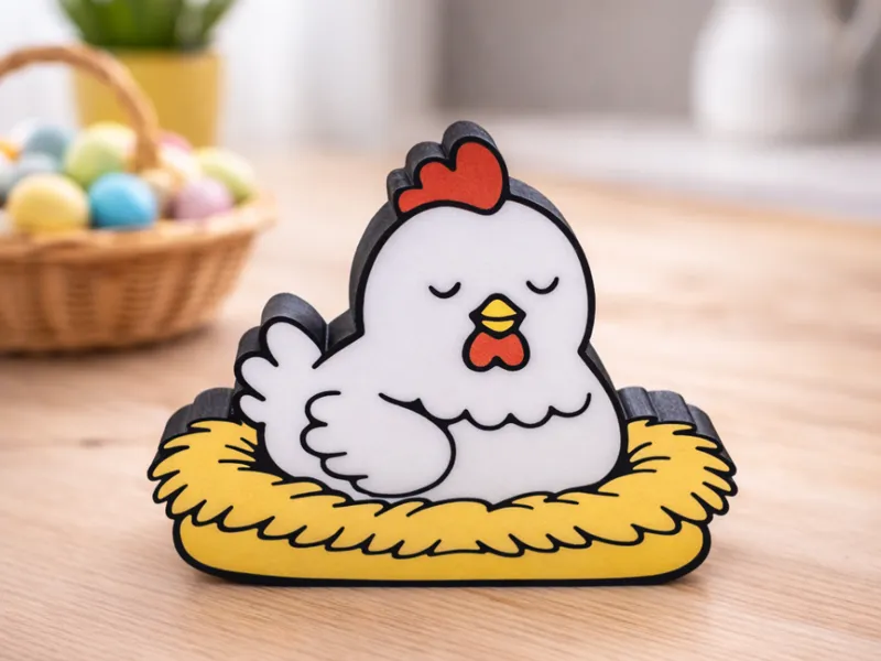 Easter Chicken in Nest – Spring & Easter Decor