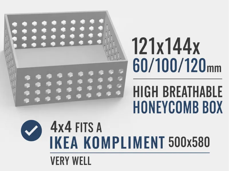 Honeycomb Box in 3 different heights