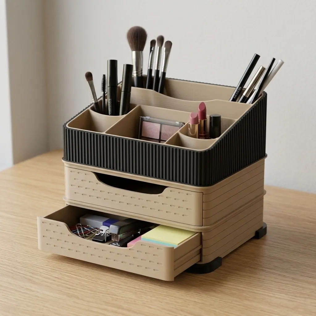 Modular Stackable Organizer -Makeup & Desk Storage view 4