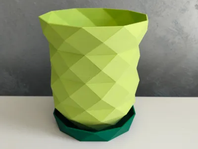 Plant pot with holes and saucer