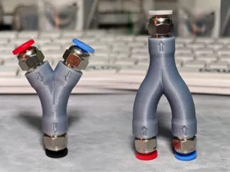 拓竹3D打印机进料孔三通连接器