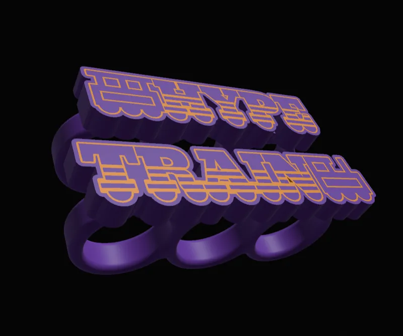 Twitch Hype Train - Three Finger Ring