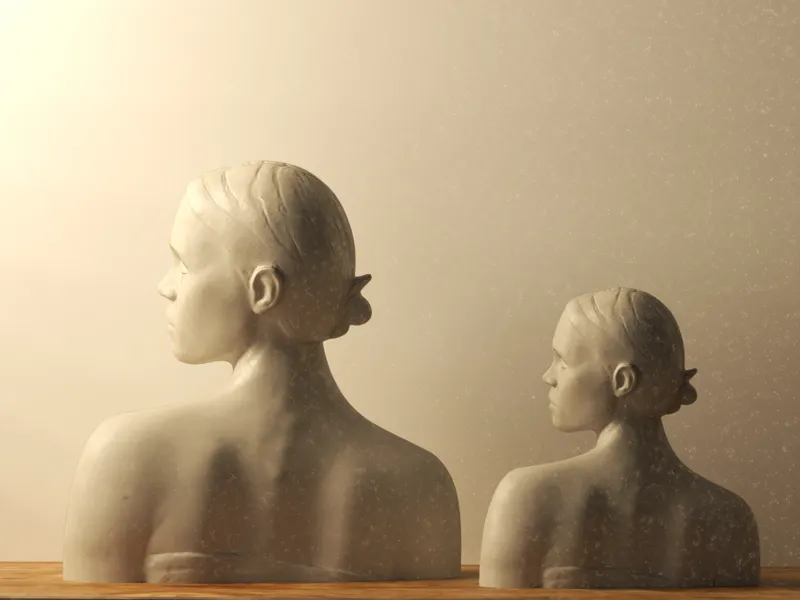 Woman sculpture minimal decoration  statue