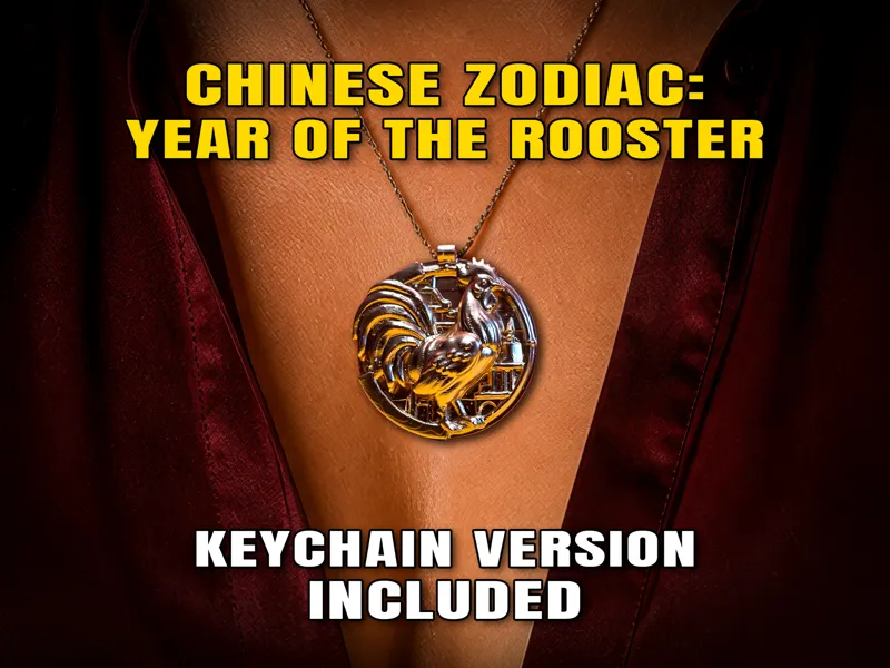 Chinese Zodiac: Year of the Rooster Pendant