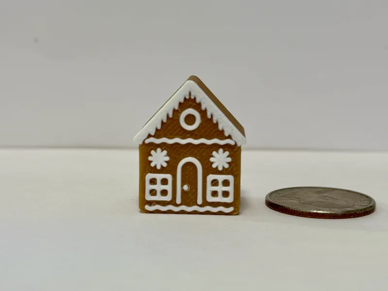 Mini Gingerbread House - minimal color changes