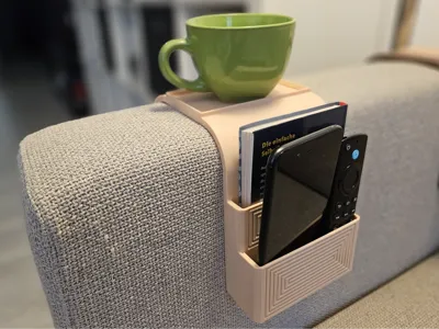 Parametric / Customizable Couch Arm Remote Holder