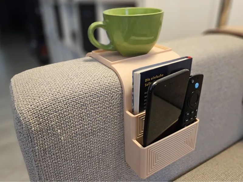 Parametric / Customizable Couch Arm Remote Holder