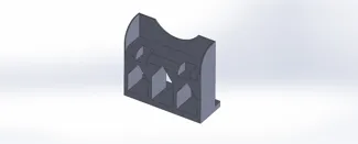 Bauteillüfter Stütze stabil