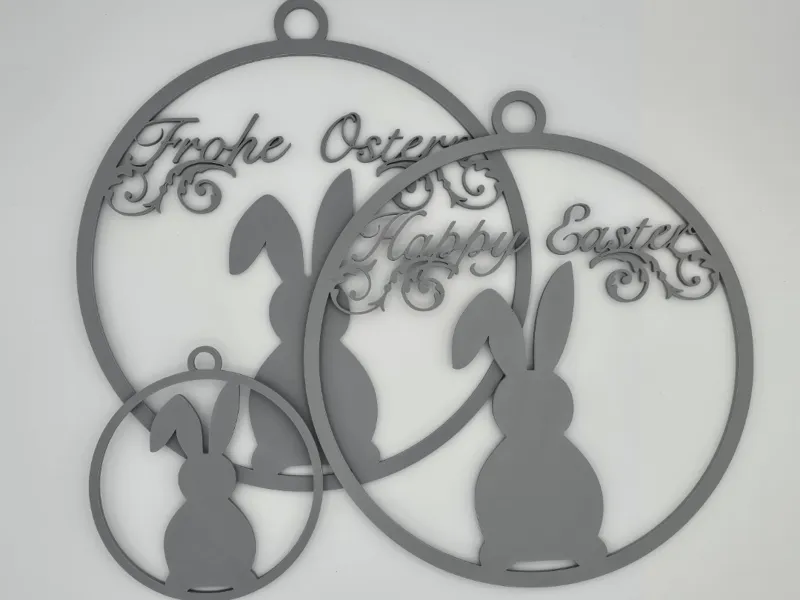 Ornaments / Loop Set - Frohe Ostern & Happy Easter