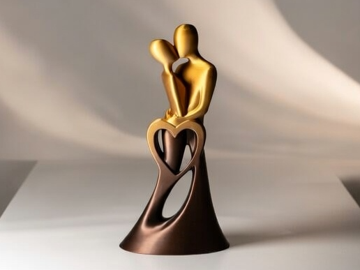 Elegant Loving Couple Sculpture