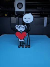 Father and Daughter 0.2mm layer, 2 walls, 10% infill
