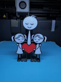 Father and two Daughters 0.2mm layer, 2 walls, 10% infill