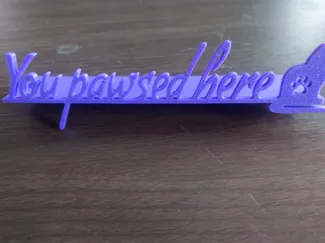 'you pawsed here' edge bookmark