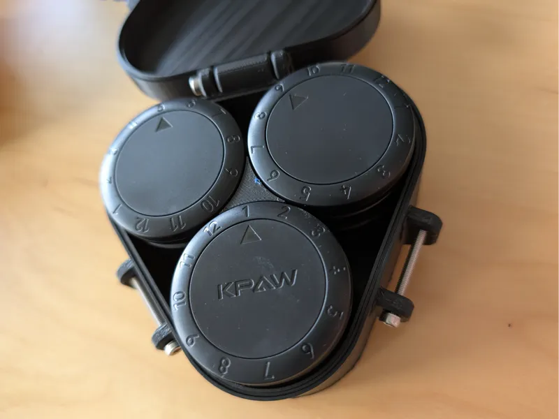 Automatic Card Shuffler/Dealer Button Container