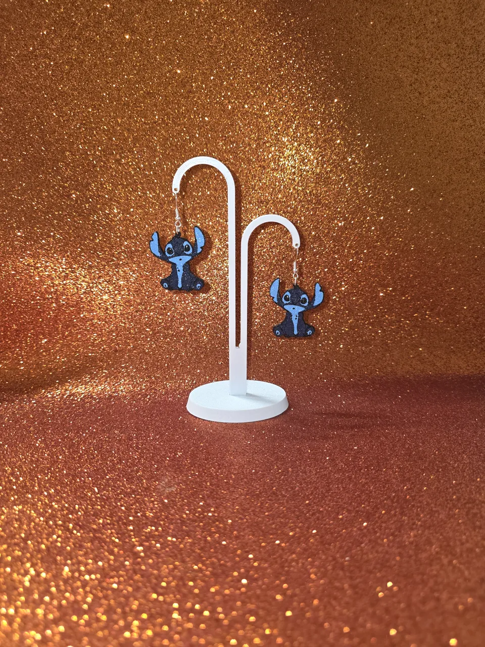 Stitch earrings view 3