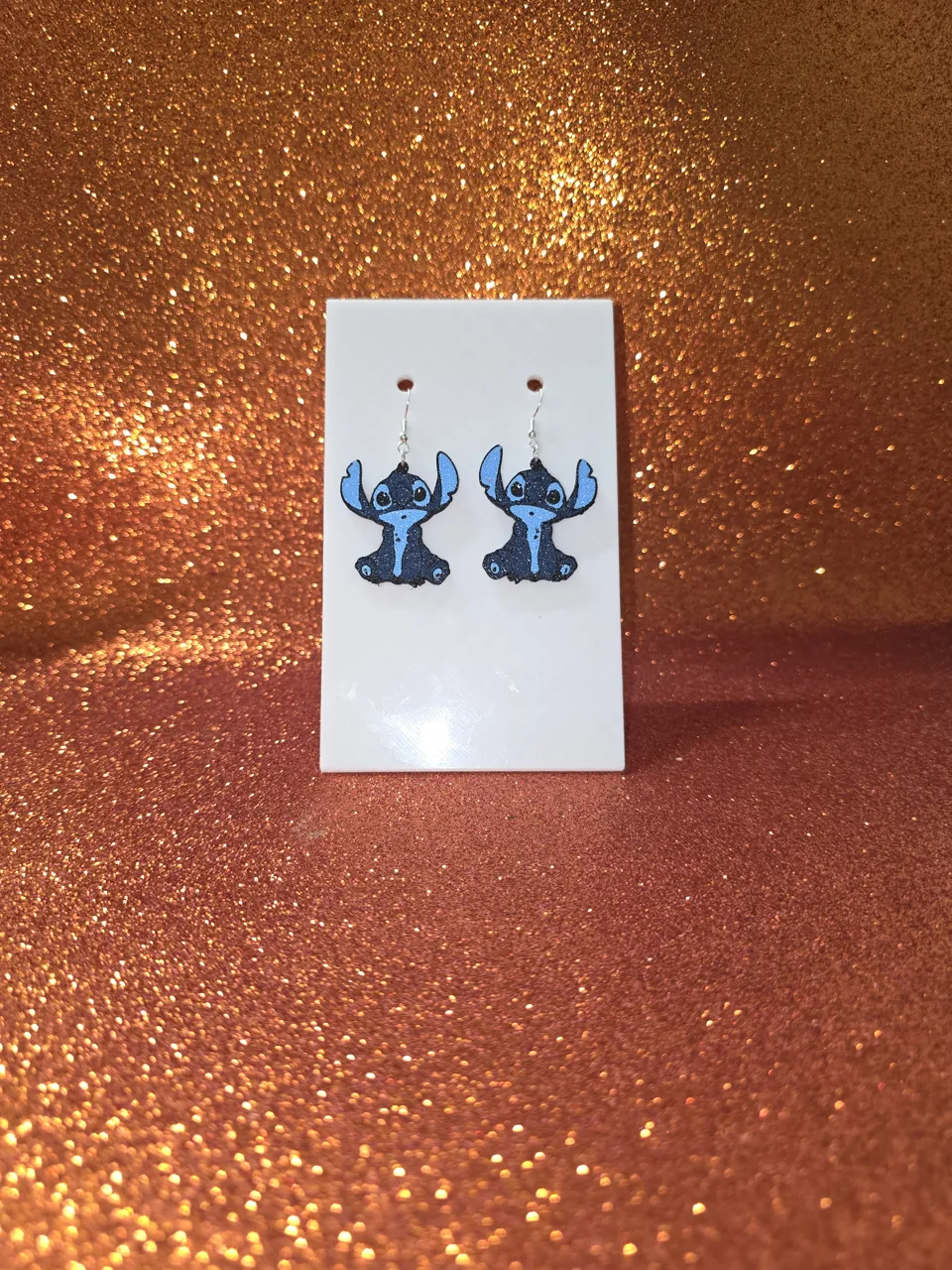 Stitch earrings view 2