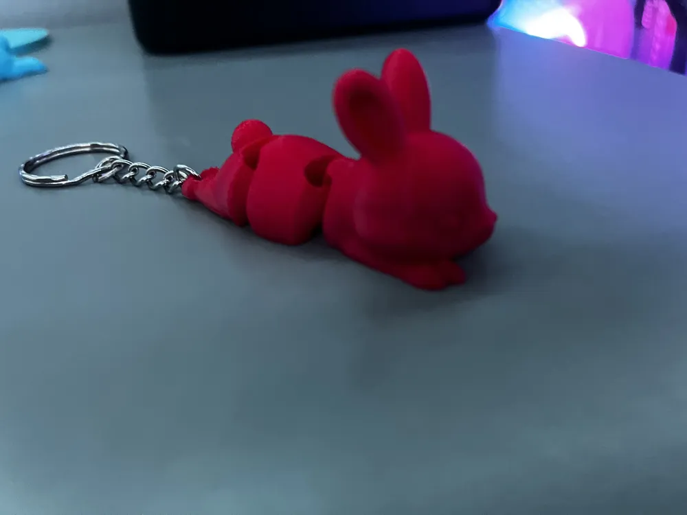 articulating bunny keychain - Free 3D Print Model - MakerWorld