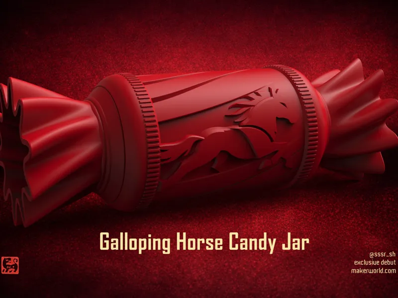 Galloping Horse Candy Jar