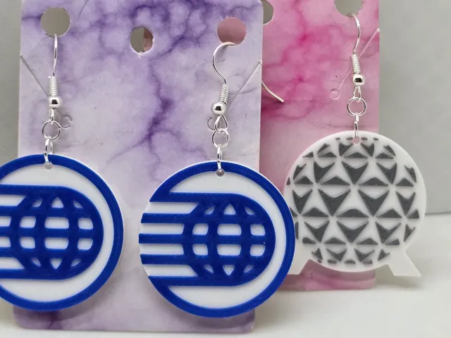 Disney Spaceship Earth Earrings