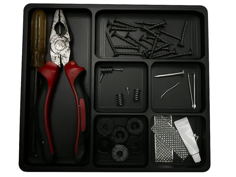 Large screw and parts tray