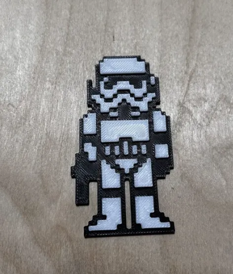 Stormtrooper pixel art model - no AMS req