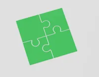 Set de 4 dessous de verre puzzle — photo 1