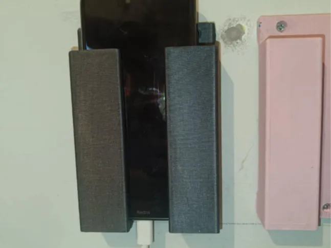 Wall mounted phone case