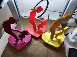 Padre e Figlia – Scultura 3D su Cuore
