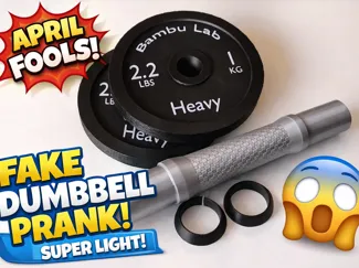 This Dumbbell Is a Lie! – April Fools Prank Weight