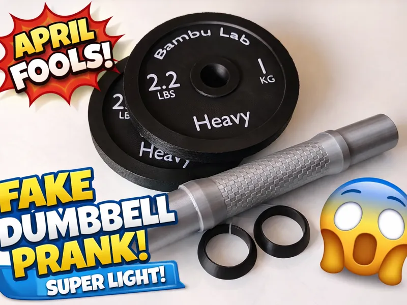 This Dumbbell Is a Lie! – April Fools Prank Weight