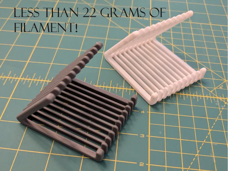 Cell Phone Stand less than 22 grams of filament!