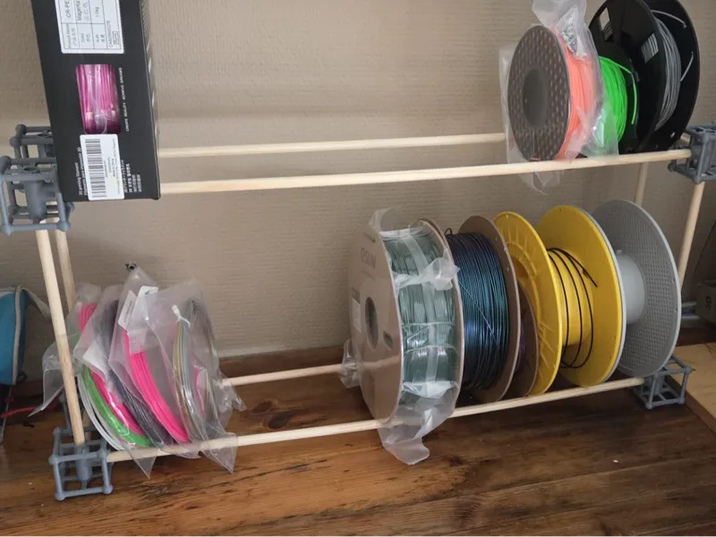 Filament Rack Blocks 40x40 for 9mm rod