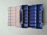 Boîte de tri empilable avec couvercle et verrouillage — photo 3