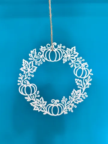 Adorno temático: Autumn wreath with pumpkins — vista de referencia 2