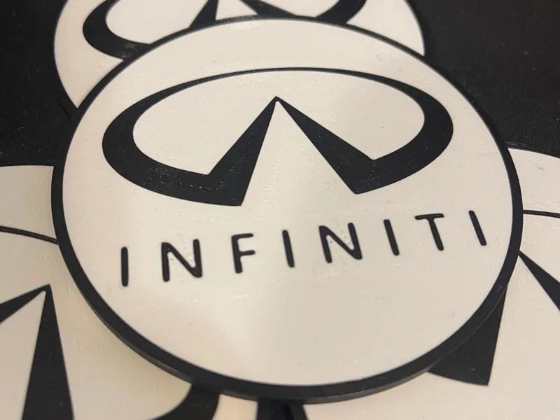 infiniti logo coaster 