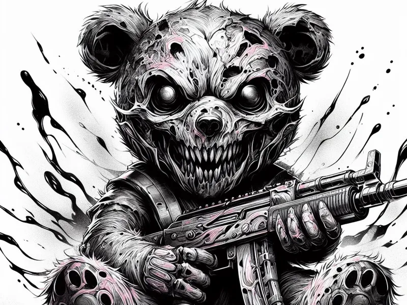 Zombie teddy bear